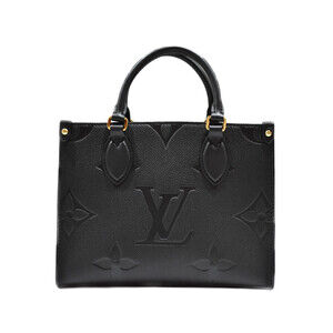 LOUIS VUITTON On the Go Empreinte Giant Noir Black Handbag Shoulder Bag